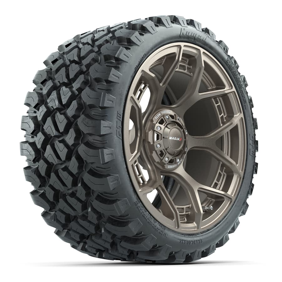 MadJax® Flow Form Evolution Matte Bronze 15in Wheels with GTW® 23x10-R15 Nomad Off Road Tires - Full Set