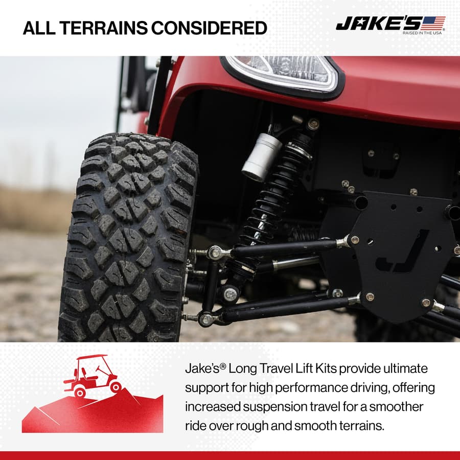Jake's Long Travel Kit for Club Car Precedent Gas/Electric 2004-Up