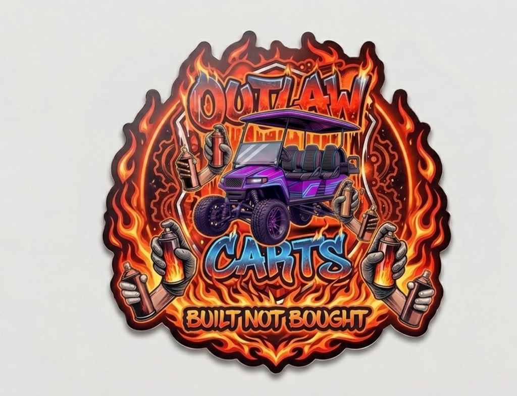 Outlaw Carts Sticker