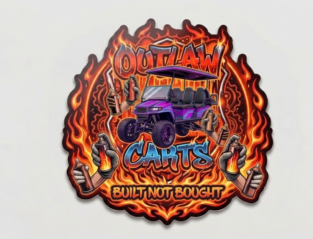 Outlaw Carts Sticker