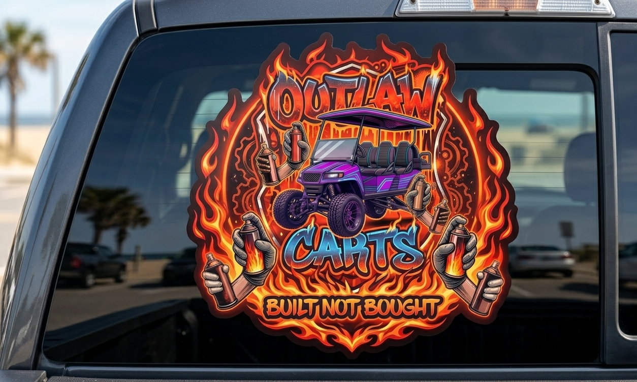 Outlaw Carts Sticker